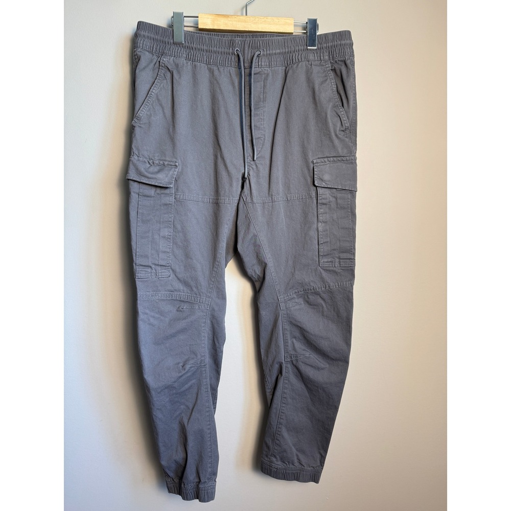 HM Slim Fit Cargo Jogger Pants Charcoal Grey Gorpcore Utility Streetwear M